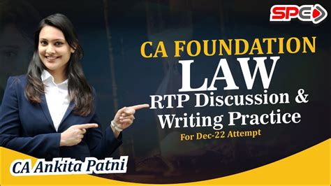 Ca Foundation Law Rtp Discussion Writing Practice By Ca Ankita Patni