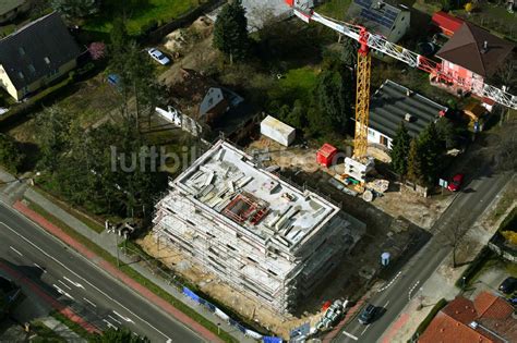 Luftaufnahme Berlin Baustelle Zum Neubau Eines Wohnhauses An Der