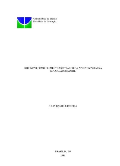 Motivação intrínseca e extrínseca O brincar como elemento motivador