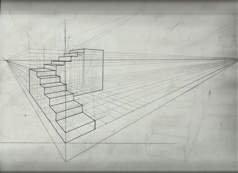 Perspective Drawing: Stairs