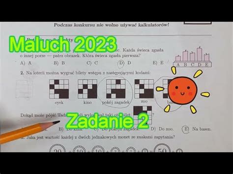 Maluch 2023 Zadanie 2 Kangur Matematyczny Klasy III I IV Klasa 3 I 4