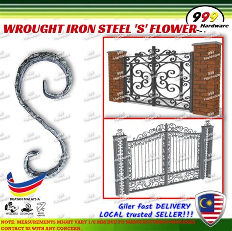 999 Wrought Iron S Steel Flower 6 X 3 S Steel Flower Grill