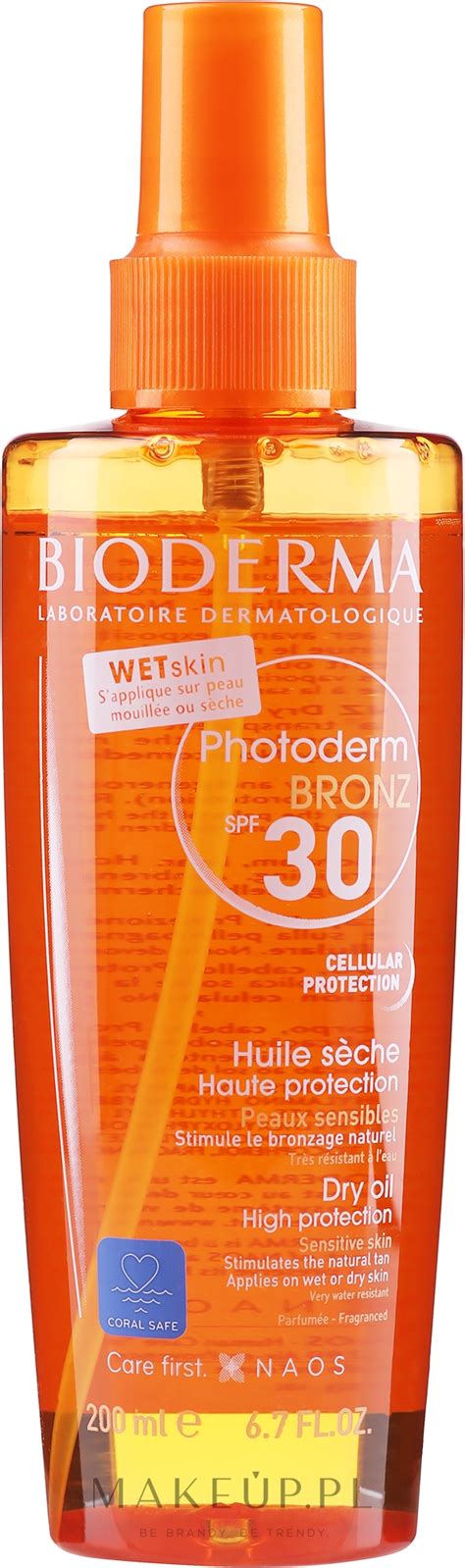 Bioderma Photoderm Bronz Dry Oil SPF 30 Suchy Olejek Ochronny Makeup Pl