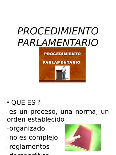 Procedimiento Parlamentario Parlamento Quórum