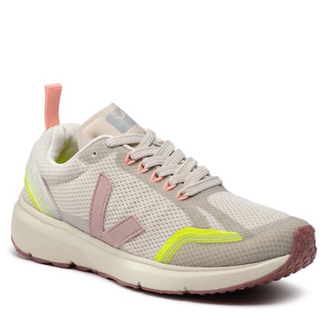 Sneakers Veja Condor Alveomesh Cl A Natural Babe Jaune Fluo