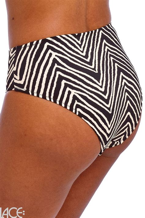 Freya Swim Fiji Falls Bikini Full Brief BLACK Lace Lingerie