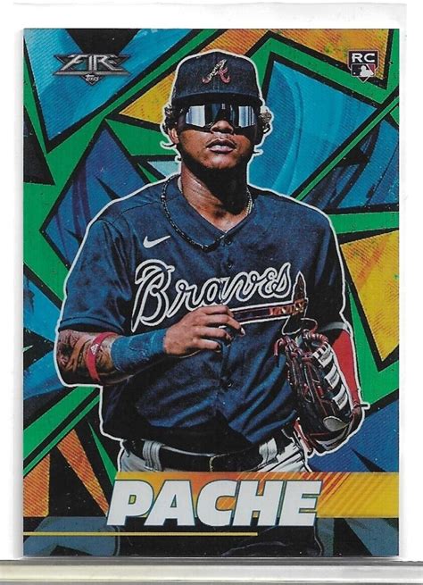 Topps Fire Green Foil Christian Pache Rc Braves B Ebay