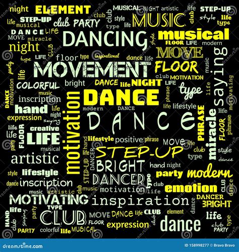 Dance Word Cloud Dance Text Dancing Word Cloudword Cloud Use For