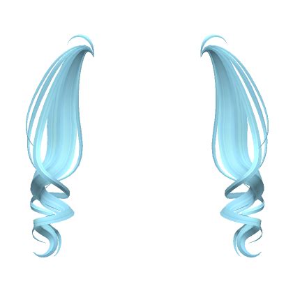 Soft Curly Pigtail Extensions In Blue Roblox