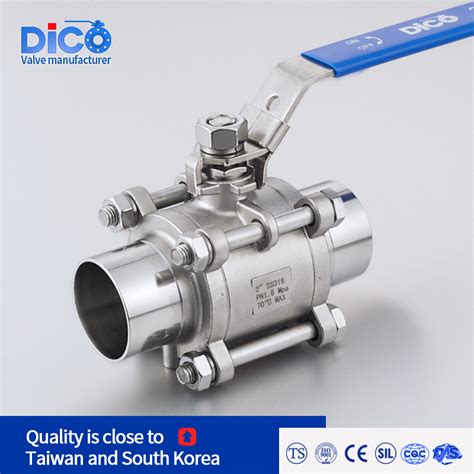 Dico Water Treatment Food Grade Sanitary Type CF8 CF8m Butt Weld End