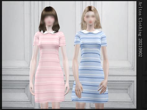 The Sims Resource Stripe Dress