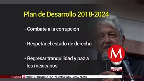 Amlo Presenta Plan De Desarrollo Youtube