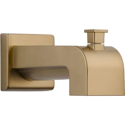 Delta Arzo And Vero 7 1 8 In Pull Up Diverter Tub Spout In Champagne