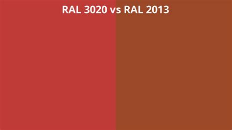 Ral 3020 Vs 2013 Ral Colour Chart Uk