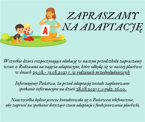 Dni Adaptacyjne Przedszkole Publiczne W Ligocie