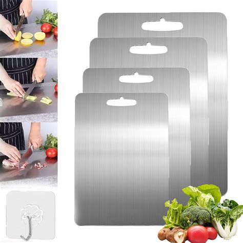 Yamato Cutting Board 100 Pure Titanium Cutting Boards For Kitchen Double Sided Food Grade