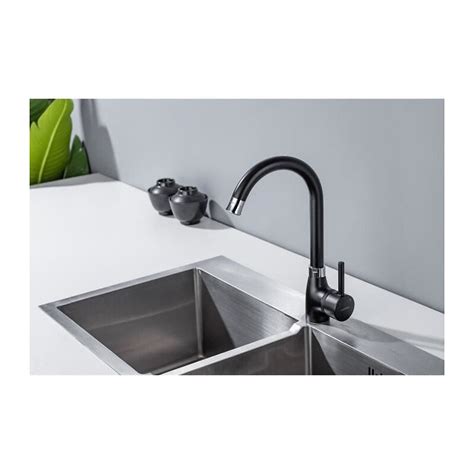 Mitigeur De Cuisine Noir Chrome M Canique Oceanic Rotatif