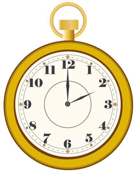 Pocket Watch Vector Clipart Best