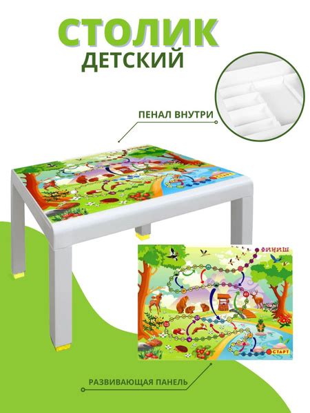 Стол Пенал ИГРА, парта, детский раздвижной пластиковый столик - купить ...