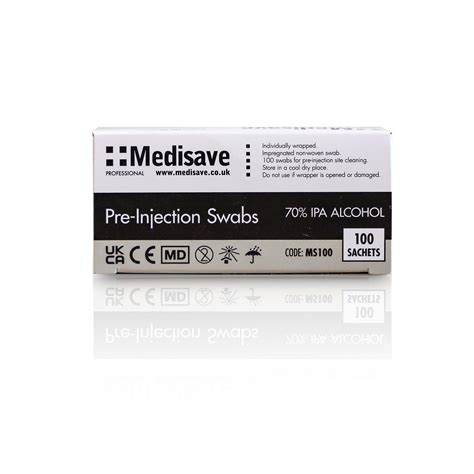 Medisave Professional 70 Alcohol Ipa Pre Injection Swabs X 100 Medisave Uk