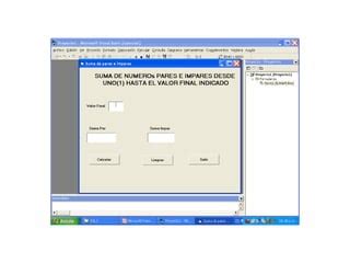 Ejercicios Visual Basic Ppt