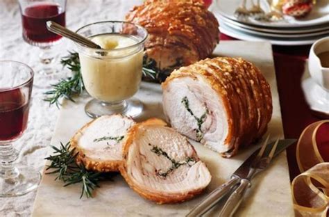 Roast pork with Pear puree & Cider gravy