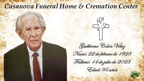 Guillermo Colón Vélez Casanova Funeral Home