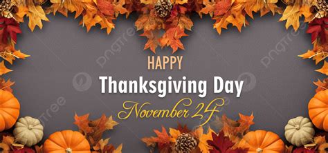 Happy Thanksgiving Day Web Banner Background, Thanksgiving Day, Happy ...