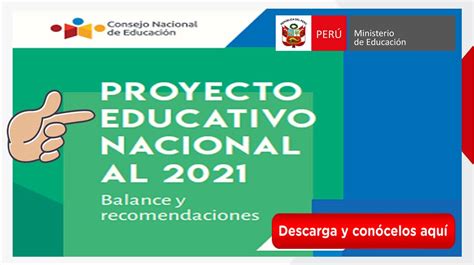 Descarga Aqu El Proyecto Educativo Nacional Pen Balances Y