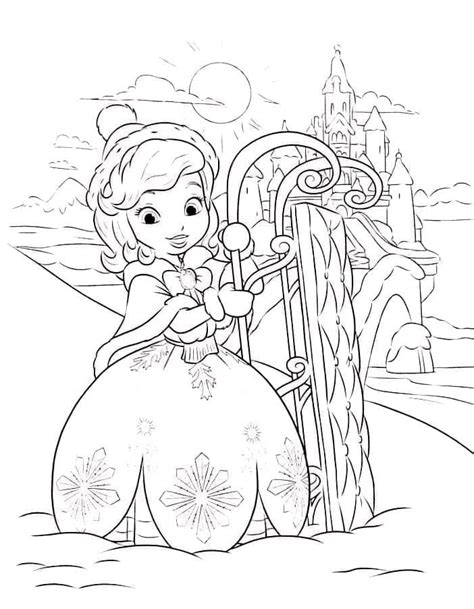 Desenhos De Princesa Sofia Para Colorir Pintar E Imprimir