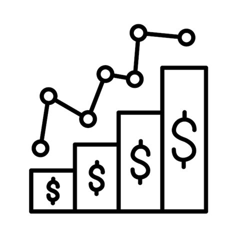 Premium Vector Growth Graph Line Illustration