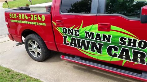 Lawn Care Truck Lettering Youtube