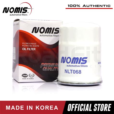 Nomis Oil Filter NLT 068 For Hyundai Tucson 2 0 D4EA 2005 Kia Sportage