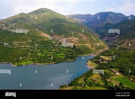 Vista A Rea De Un Embalse De Vau Dejes En El R O Drin Con Una Presa