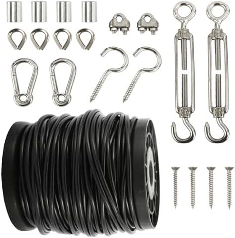 YQL Outdoor String Lights Hanging Kit Globe String Lights Suspension