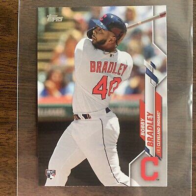 Bobby Bradley Rookie Card 40 Cleveland Indians 2020 Topps Series One