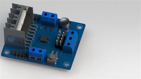 Motor Driver L298n 3d Cad Model Library Grabcad