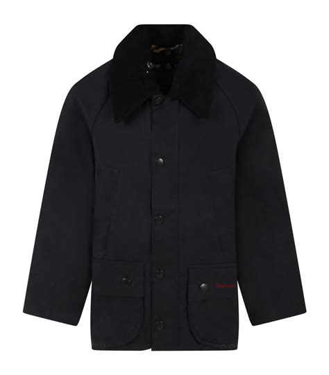 Barbour Blue Jacket For Kids With Logo Coccolebimbi