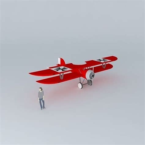 Ww1 German Biplane Free 3d Model Cgtrader