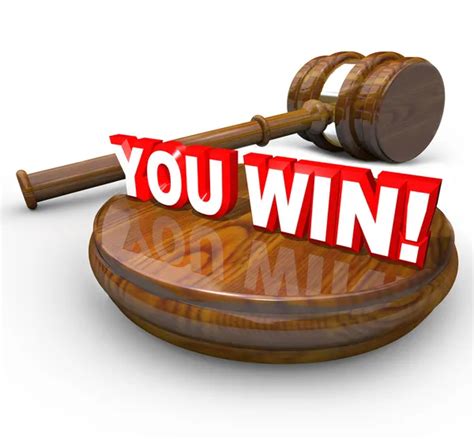 You Win Legal Victory Gavel Lawsuit Court Case — Stock Photo © Iqoncept