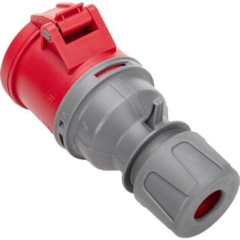 BeMatik Base De Enchufe Industrial CETAC Hembra 3P T N 32A 380V IP44