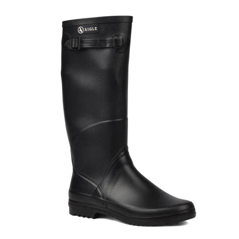 Aigle Chantebelle Std Calf Wellington Boots Women S Noir Black