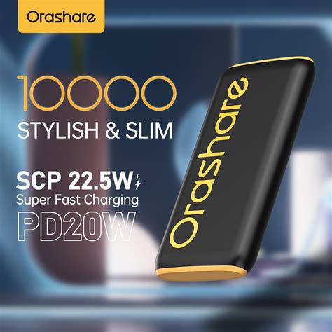 Orashare O Pro Power Bank Scp W Super Fast Charge Slim And