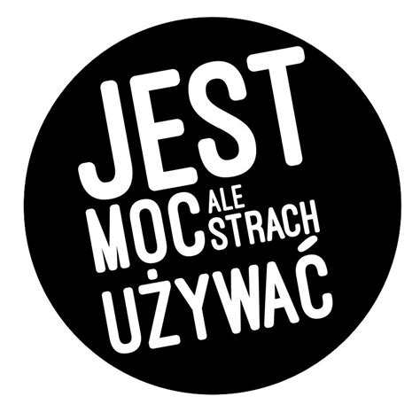 Naklejka na samochód Jest moc ale strach używać Kolor 070 CZARNY