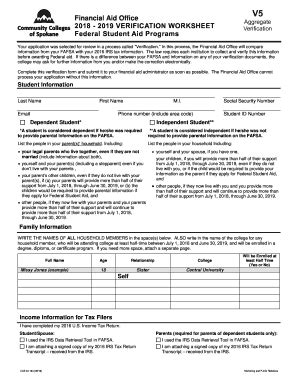 Fillable Online Verification Worksheet V Ccs Fax