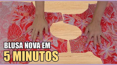 BLUSA SUPER FÁCIL de viscose Corte e Costura YouTube