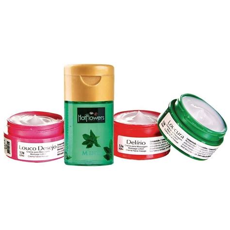 KIT COMPLETO SEDUÇÃO HOT FLOWERS Sumsex Loja Sex Shop