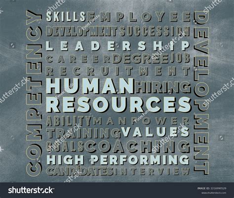 Human Resources Management Word Cloud Template Stock Illustration ...