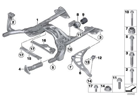 Mini R Countryman Cooper S Ece Front Axle Front Spring Strut Carrier