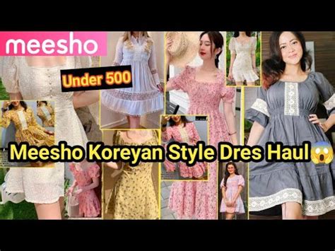 Meesho Haul Mesho Korean Style Dress Haul Meesho Dress Haul Under